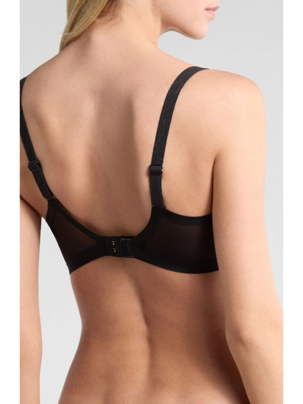 🆕CHANTELLE Pure Lace Lightweight Underwire T-Shirt Bra 34DD Black #C18IN3-011 - Picture 4 of 10